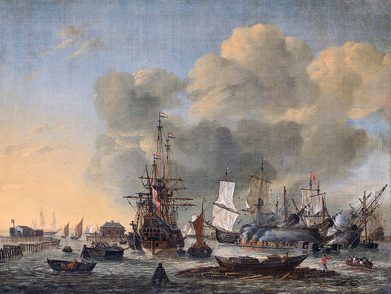 Caulking ships at the Bothuisje on the Y at Amsterdam